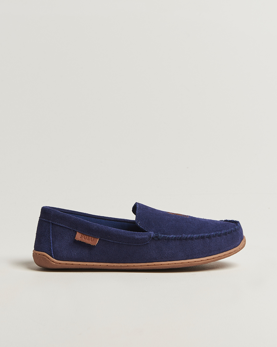 Herren | Sandalen & Pantoletten | Polo Ralph Lauren | Brenan Slipper Navy Suede
