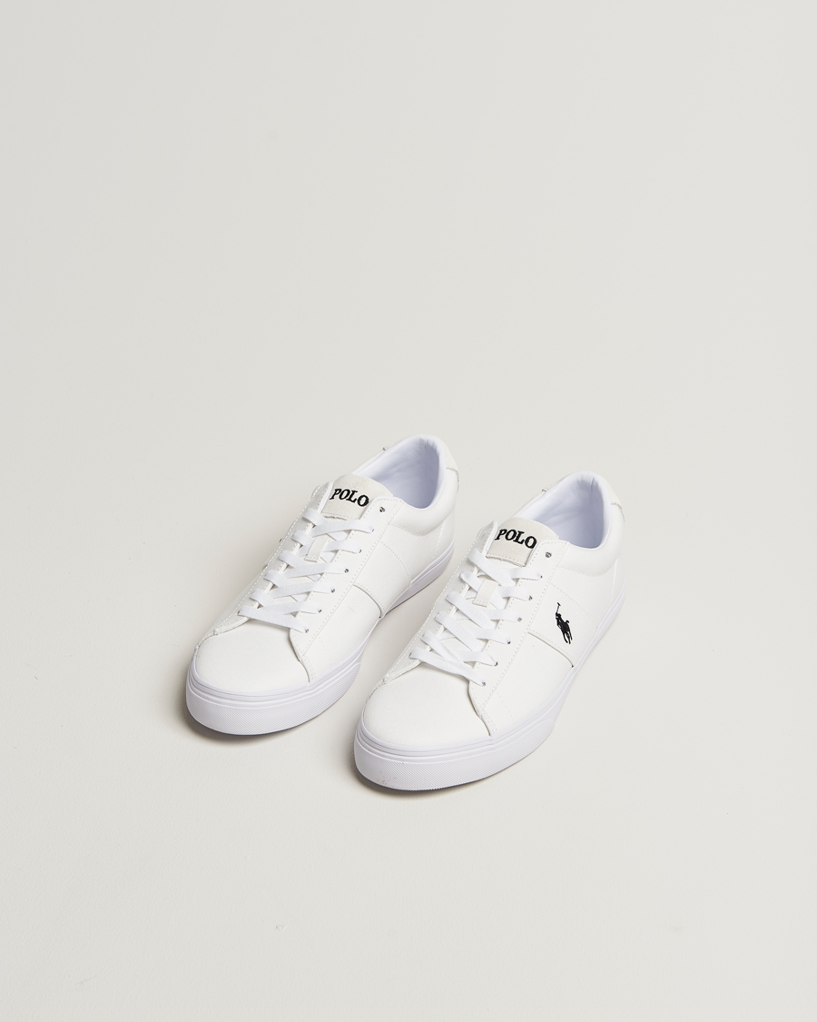 Herren | Sneaker | Polo Ralph Lauren | Sayer Canvas Sneakers White/Black