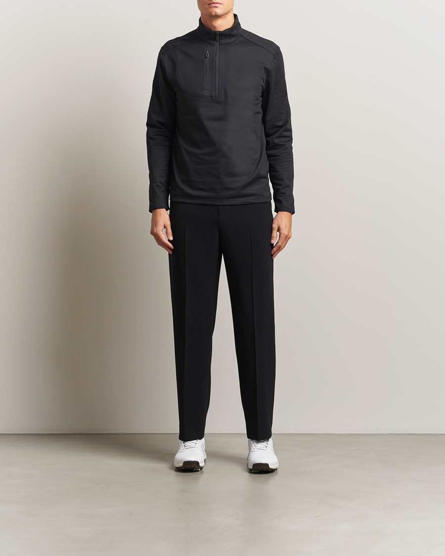 Herren | Pullover | RLX Ralph Lauren | Luxury Jersey Half Zip Polo Black