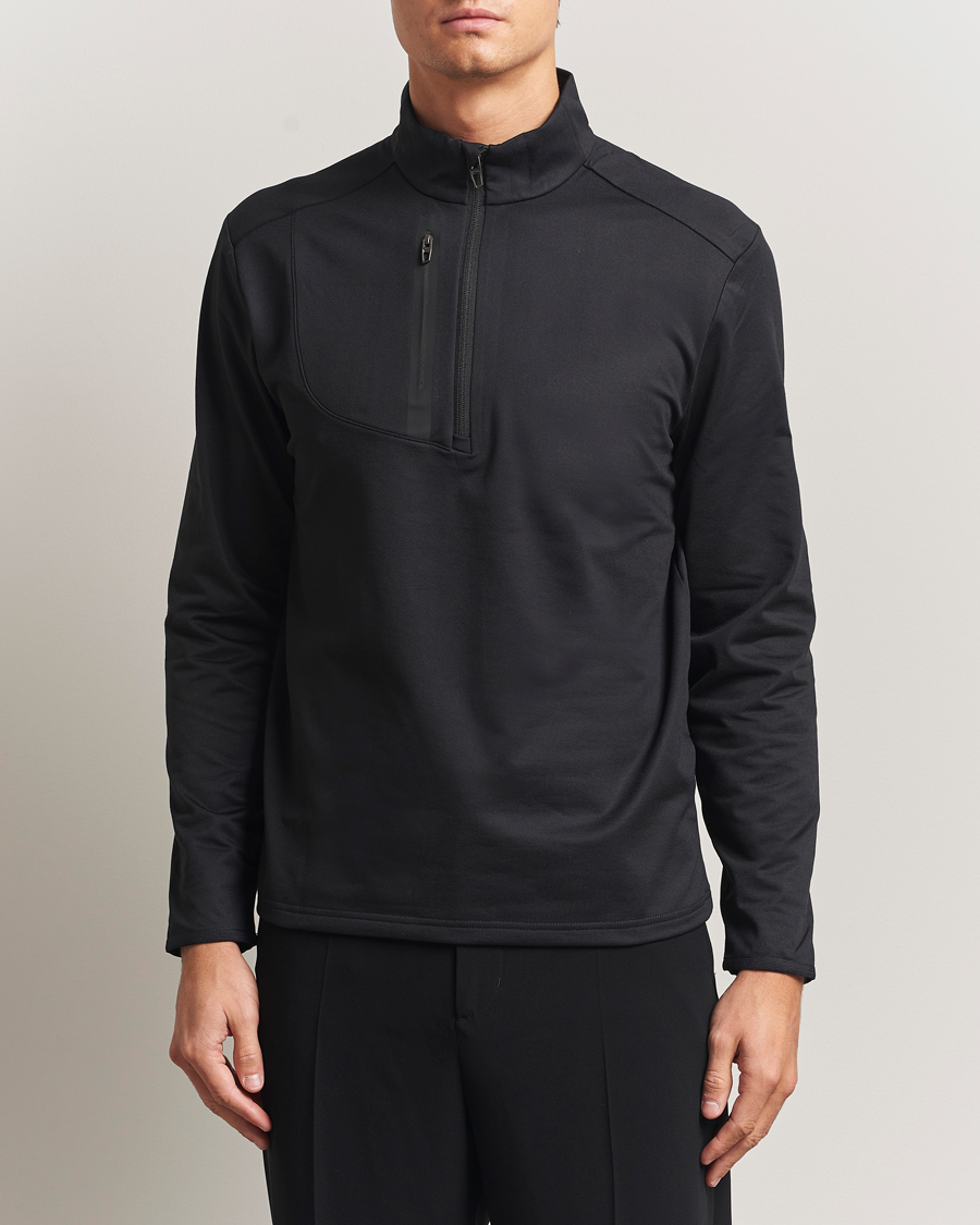 Herren | Golfbekleidung | RLX Ralph Lauren | Luxury Jersey Half Zip Polo Black