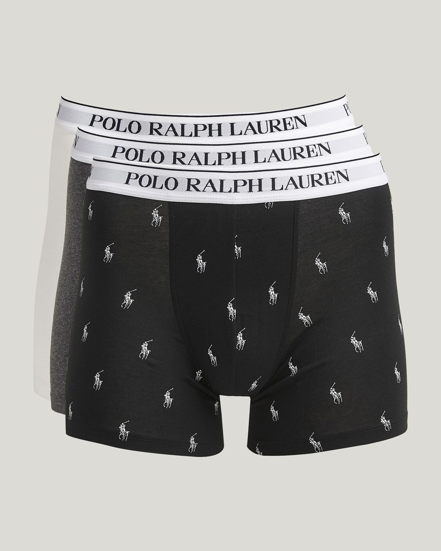 Herren | Unterwäsche | Polo Ralph Lauren | 3-Pack Boxer Brief Black/Grey/White