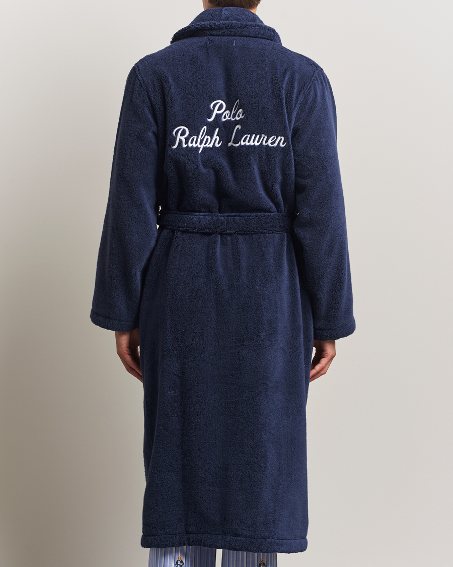 Herren | Schlafanzüge & Bademäntel | Polo Ralph Lauren | Cotton Terry Logo Robe Cruise Navy