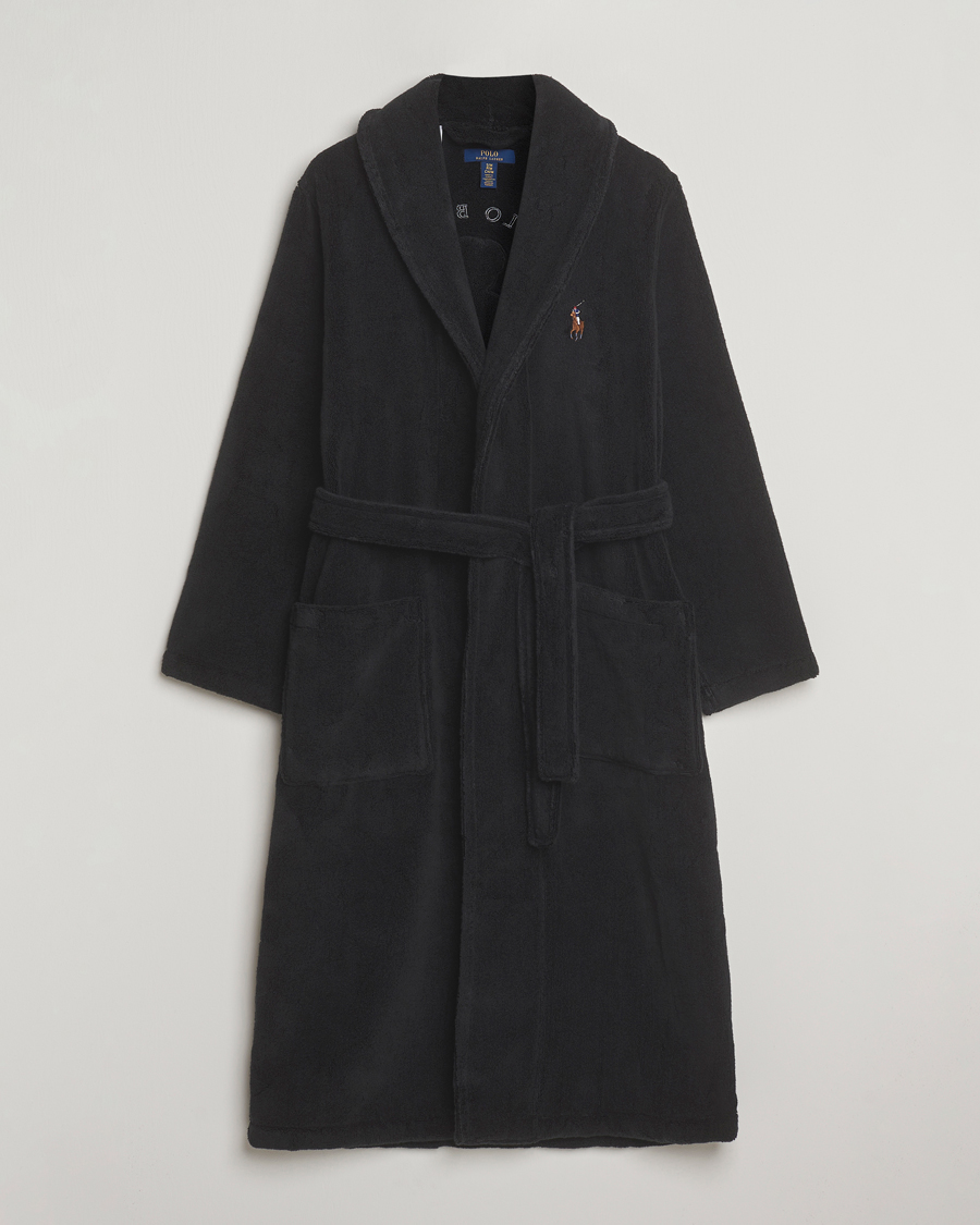 Herren | Schlafanzüge & Bademäntel | Polo Ralph Lauren | Cotton Terry Bear Robe Polo Black
