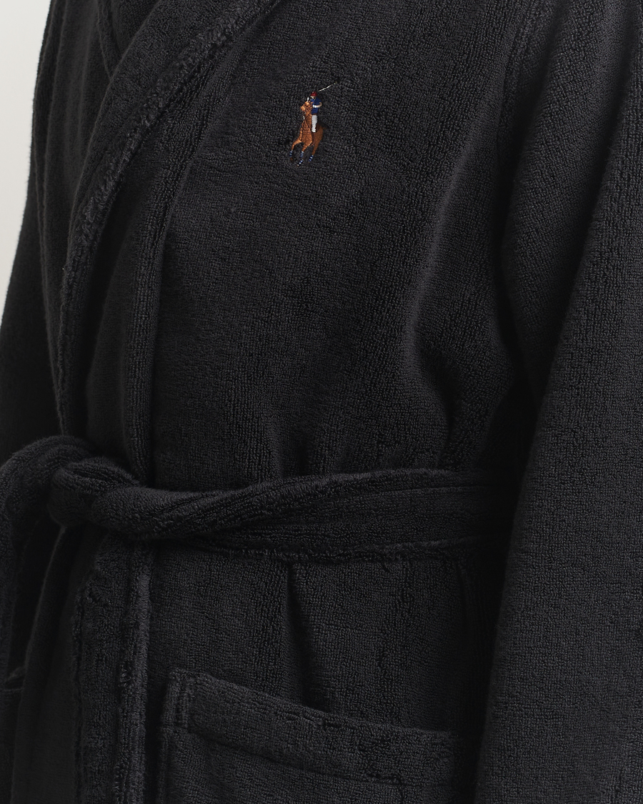 Herren | Schlafanzüge & Bademäntel | Polo Ralph Lauren | Cotton Terry Bear Robe Polo Black