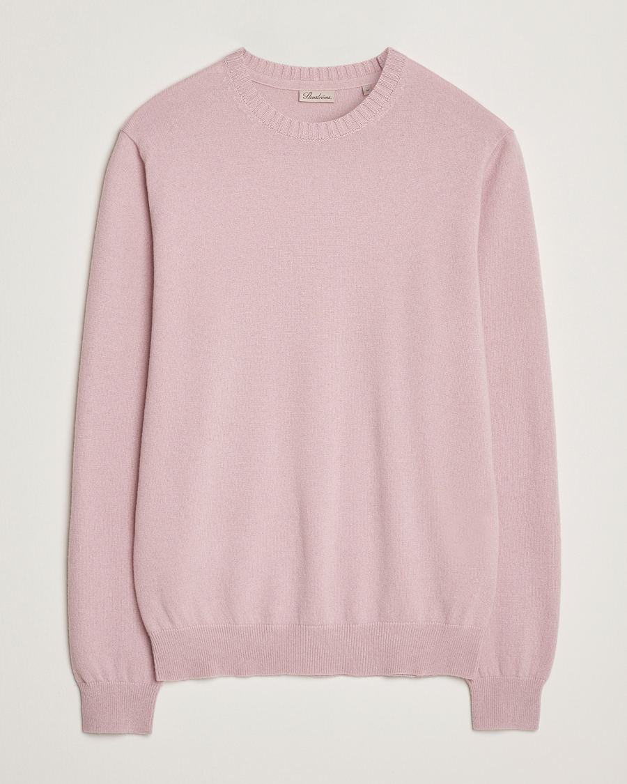 Herren | Pullover | Stenströms | Cashmere Crewneck Dusty Pink