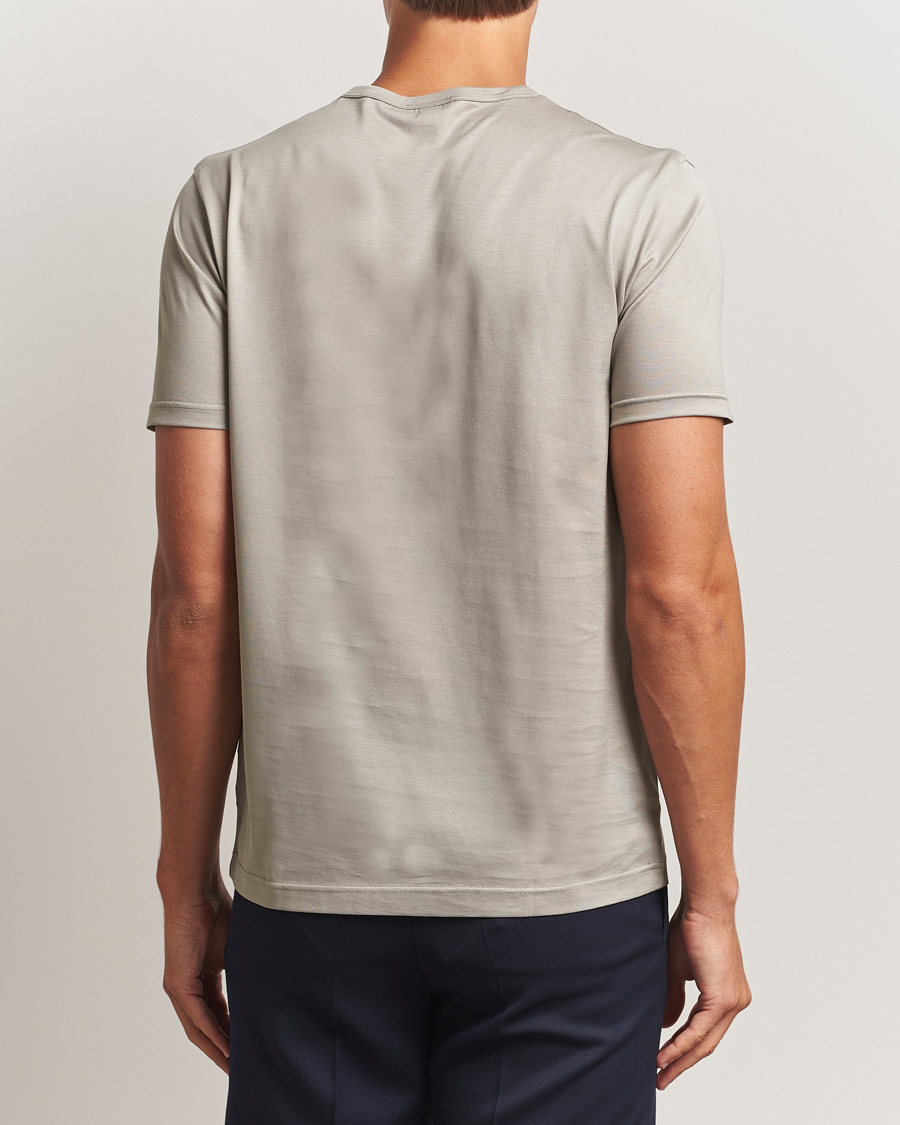 Herren | T-Shirts | Sunspel | Crew Neck Q82 Cotton T-Shirt Fog