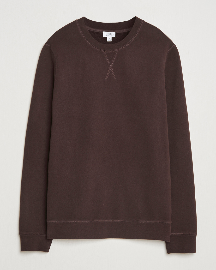 Herren | Pullover | Sunspel | Loopback Sweatshirt Truffle