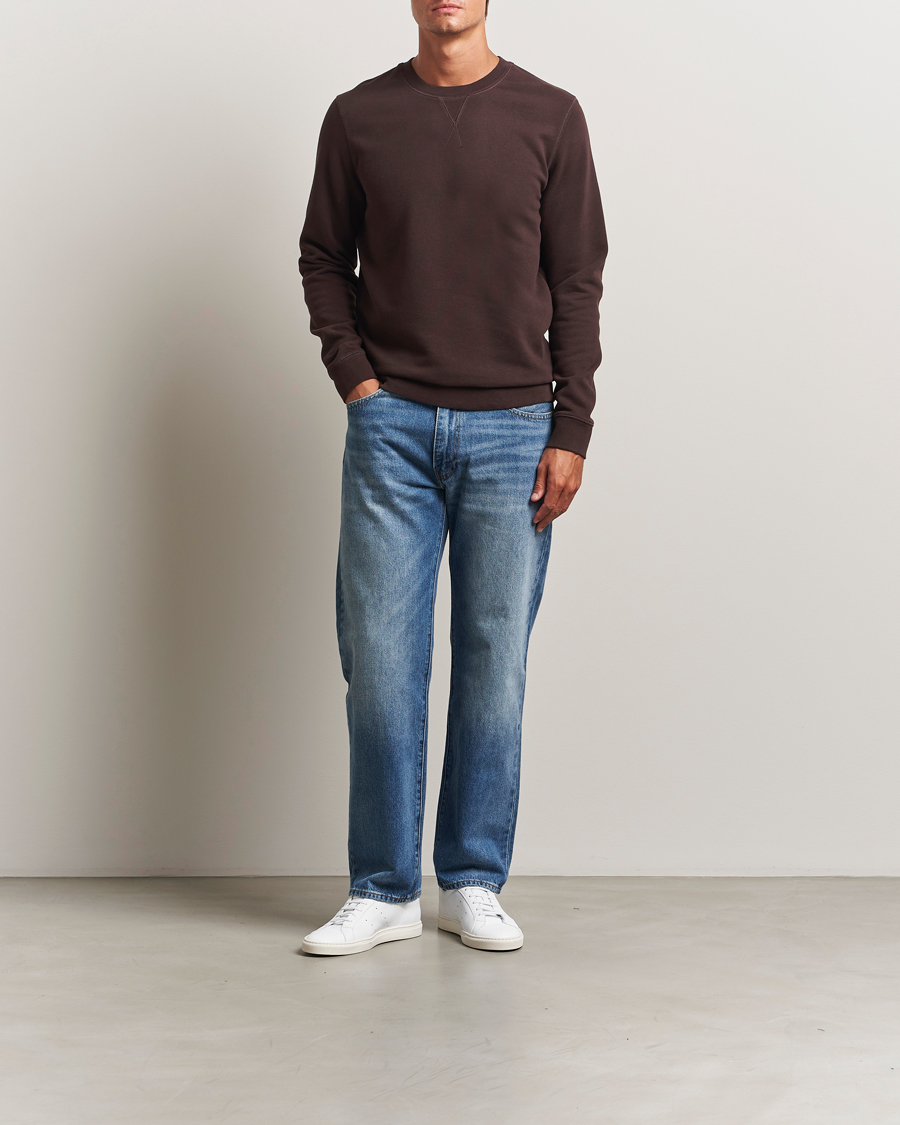 Herren | Pullover | Sunspel | Loopback Sweatshirt Truffle