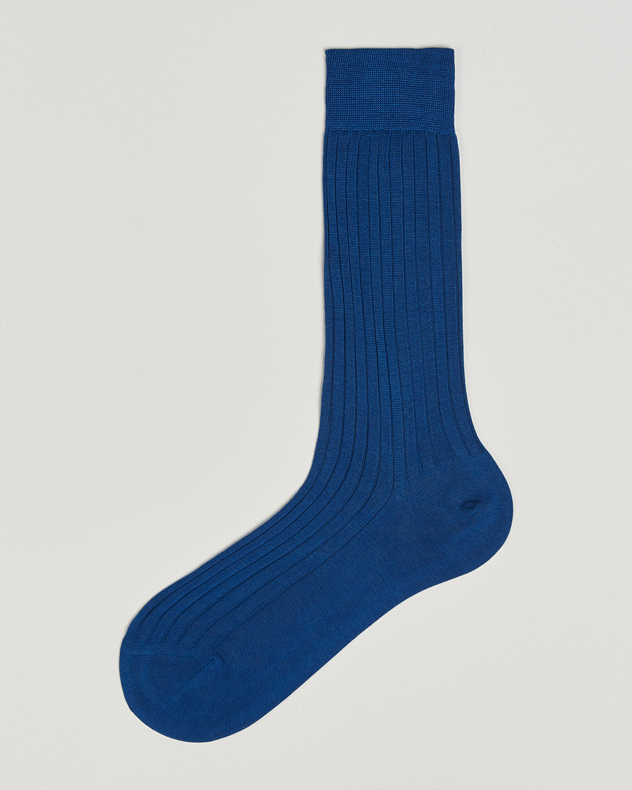 Herren | Unterwäsche | Bresciani | Cotton Ribbed Short Blue Melange