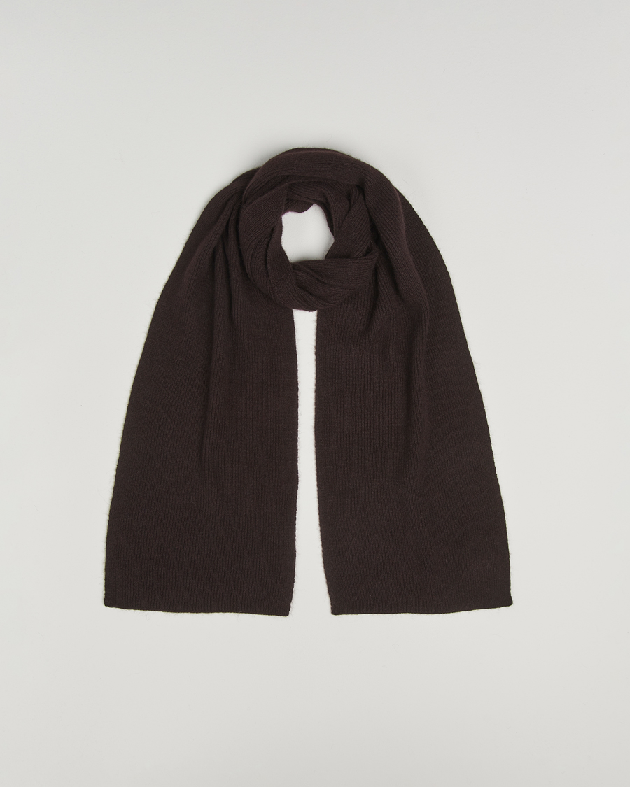 Herren | Le Bonnet Lambswool/Caregora Scarf Espresso | Le Bonnet | Lambswool/Caregora Scarf Espresso