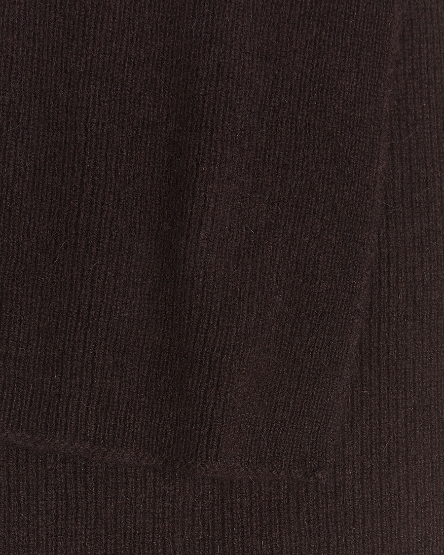 Herren | Le Bonnet Lambswool/Caregora Scarf Espresso | Le Bonnet | Lambswool/Caregora Scarf Espresso