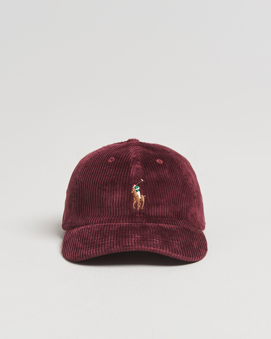 Herren | Polo Ralph Lauren Corduroy Cap Rich Ruby | Polo Ralph Lauren | Corduroy Cap Rich Ruby