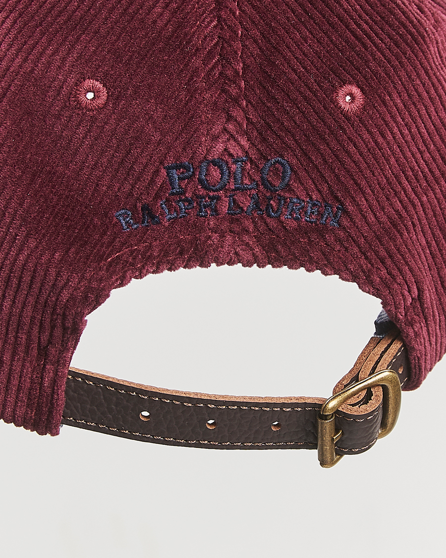 Herren | Polo Ralph Lauren Corduroy Cap Rich Ruby | Polo Ralph Lauren | Corduroy Cap Rich Ruby