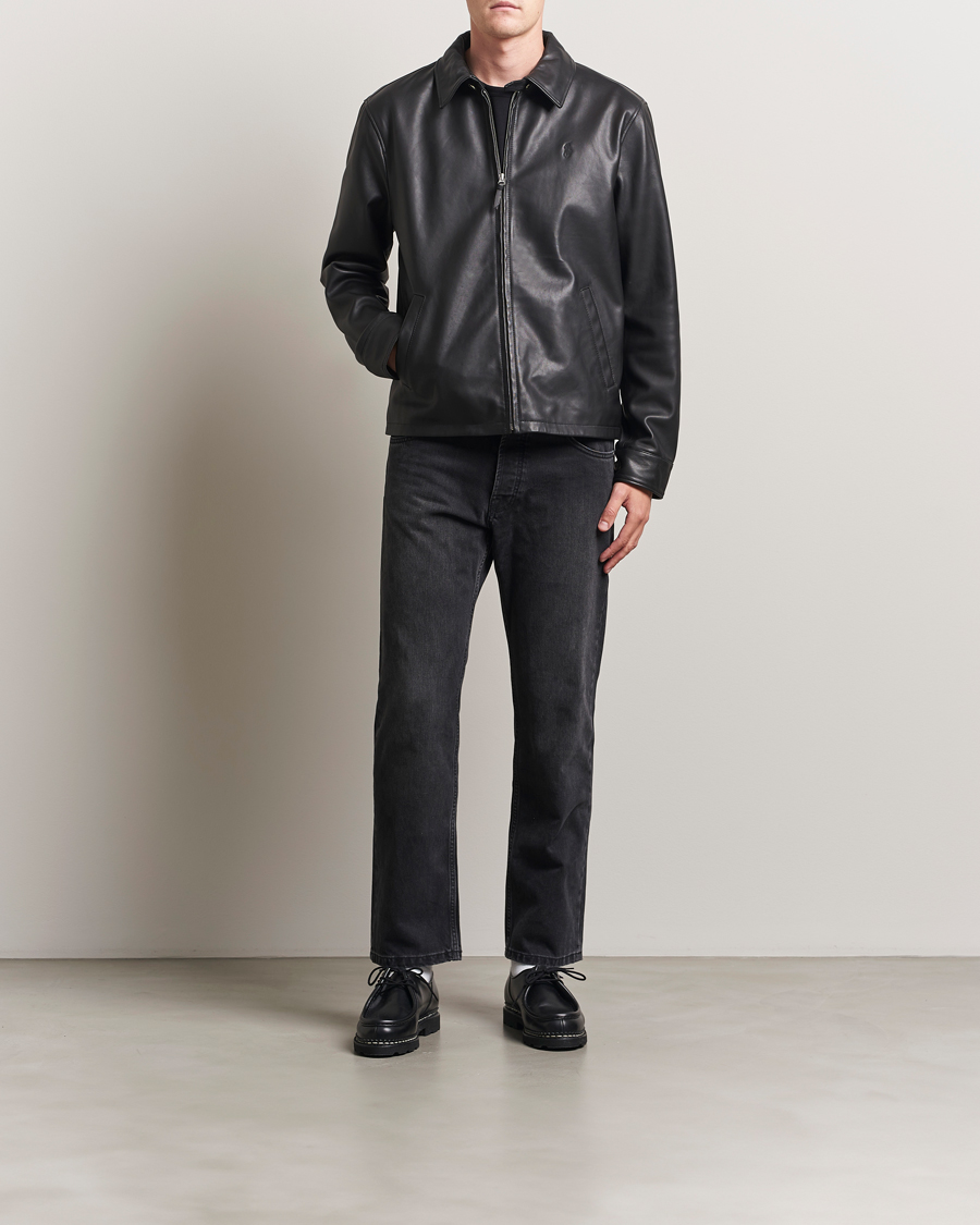 Herren | Jacken | Polo Ralph Lauren | Maxwell Windbreaker Leather Jacket Polo Black