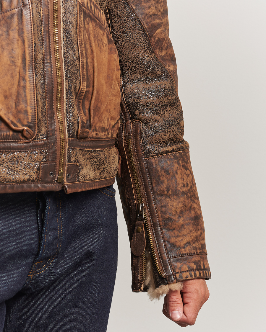 Herren | Jacken | Polo Ralph Lauren | Sherling Lined Bomber Jacket Brown Earth