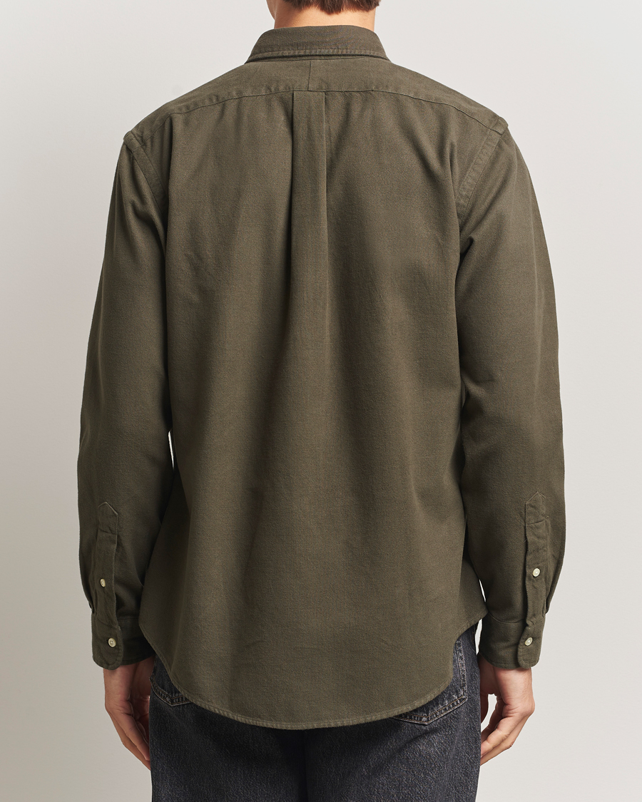 Herren | Hemden | Polo Ralph Lauren | Custom Fit Brushed Flannel Shirt Ranger Green
