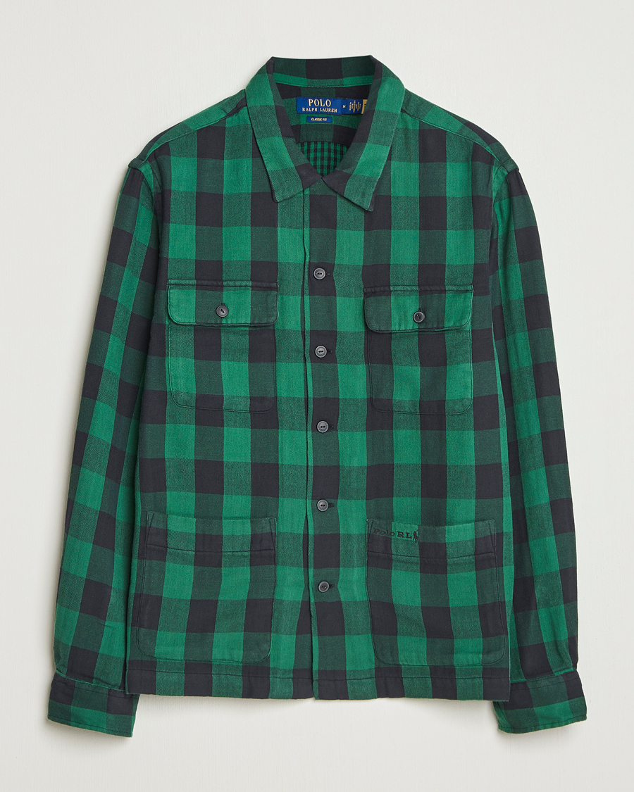 Herren | Hemden | Polo Ralph Lauren | Double Faced Pocket Overshirt Green/Black