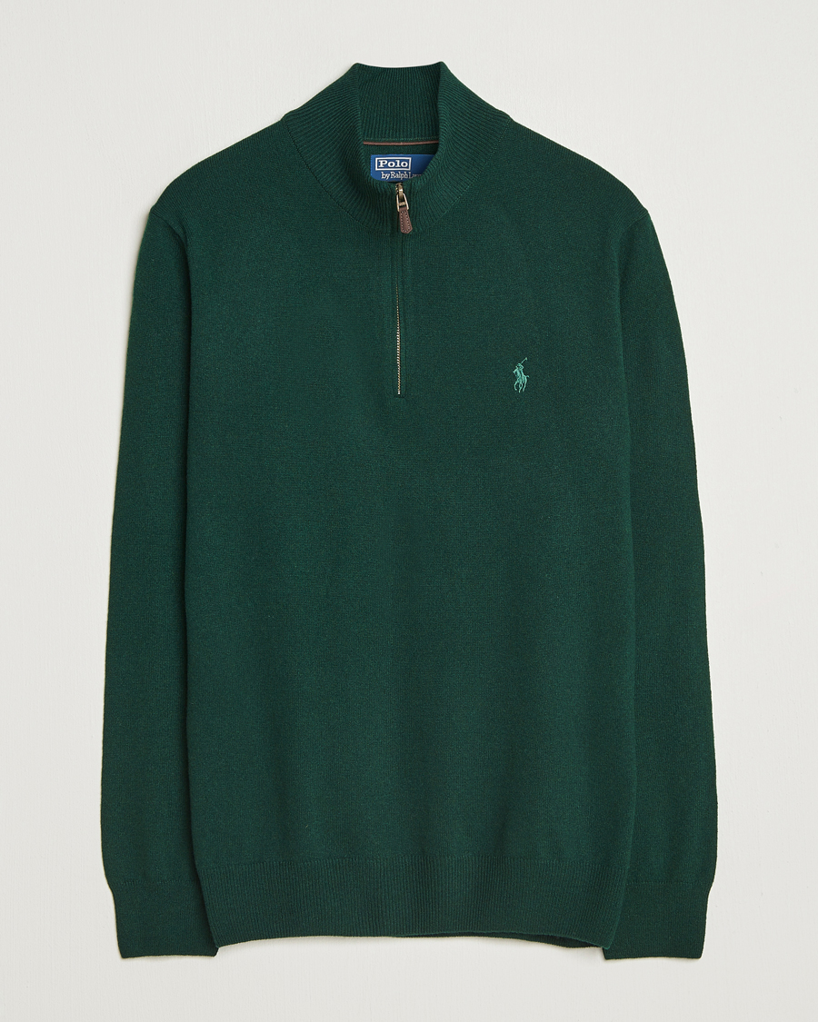 Herren | Pullover | Polo Ralph Lauren | Merino Half-Zip Sweater Moss Agate