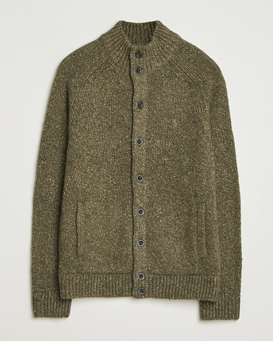 Herren | Pullover | Polo Ralph Lauren | Wool Blend Button Cardigan Olive Marl