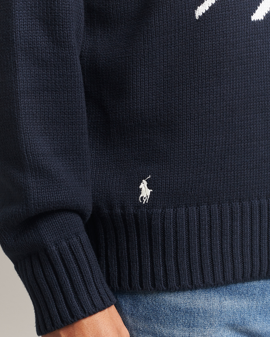 Herren | Pullover | Polo Ralph Lauren | Cotton Logo Sweater Hunter Navy