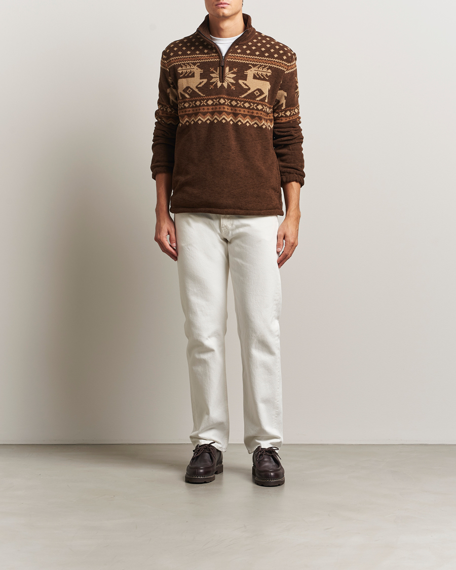 Herren | Pullover | Polo Ralph Lauren | Vintage Fairisle Half Zip Fleece Cascadia