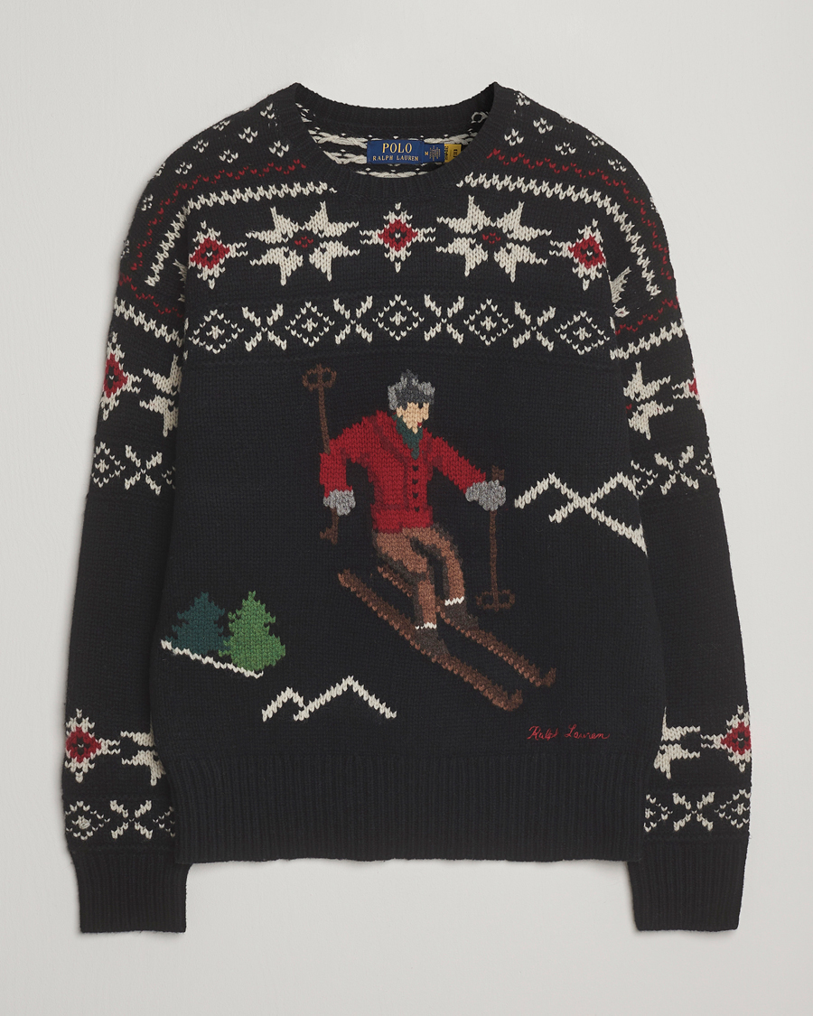 Herren | Pullover | Polo Ralph Lauren | Wool Skier Sweater Black Combo