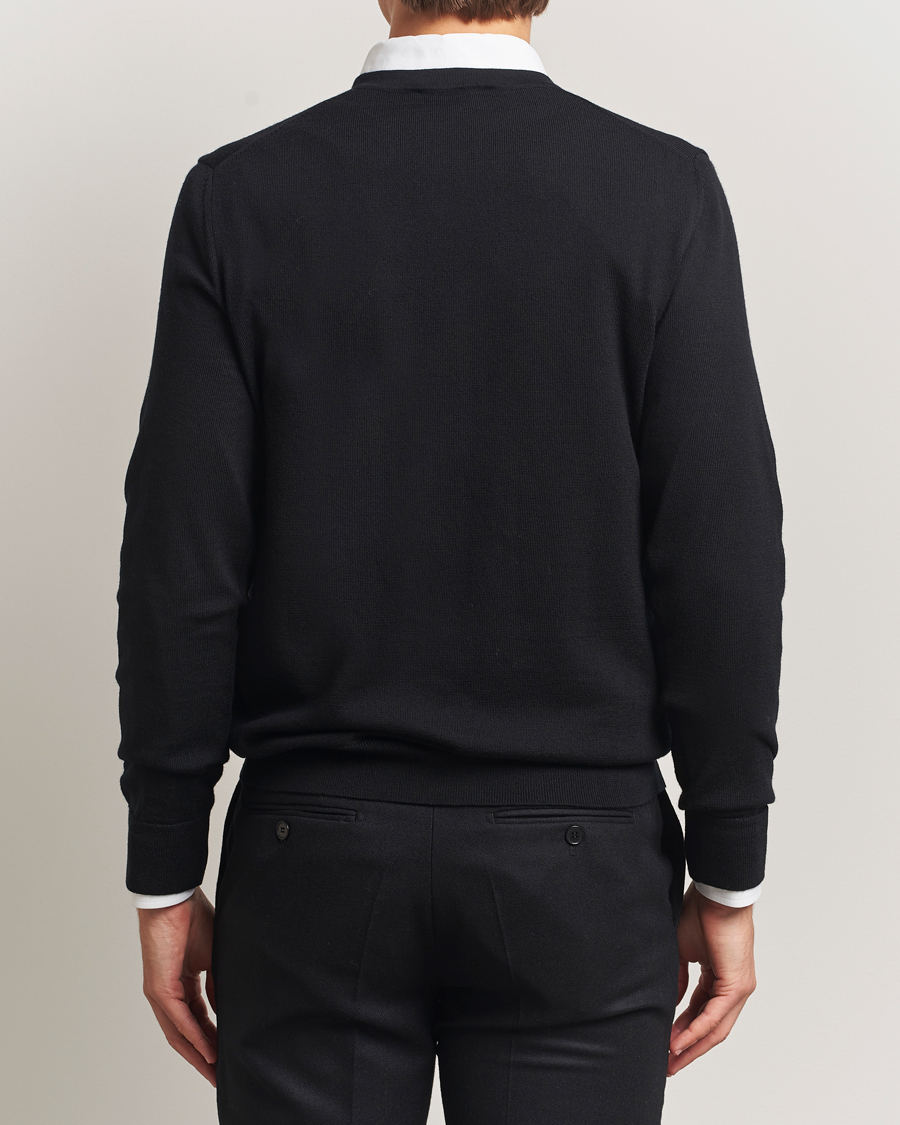 Herren | Pullover | Charles Tyrwhitt | Pure Merino V-Neck Jumper Black