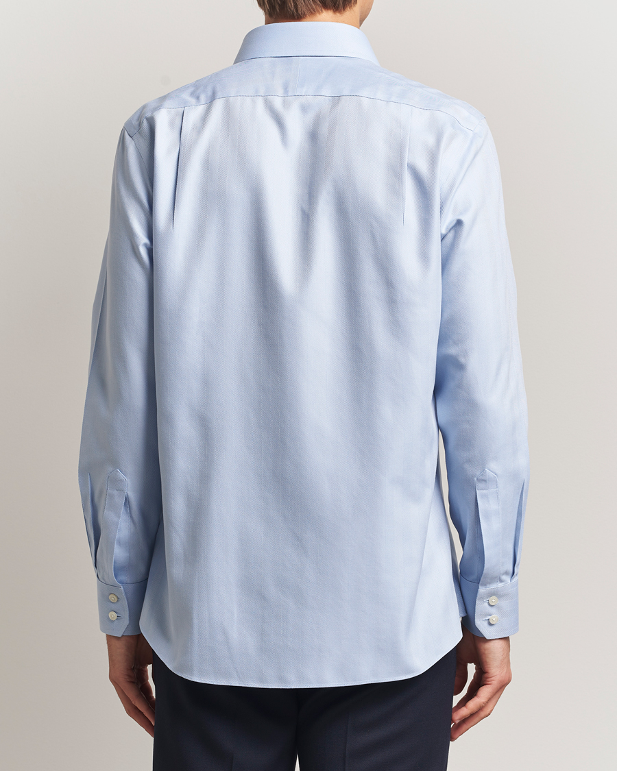 Herren | Hemden | Charles Tyrwhitt | Slim Fit Non Iron Herringbone Cut Away Shirt Sky