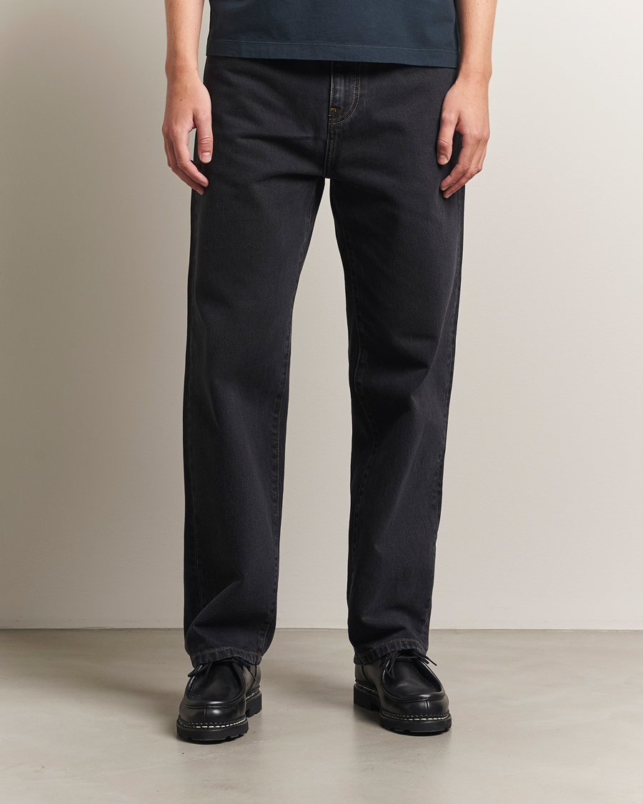 Herren | Jeans | Carhartt WIP | Aaron Pant Smith Denim Black Stone Wash