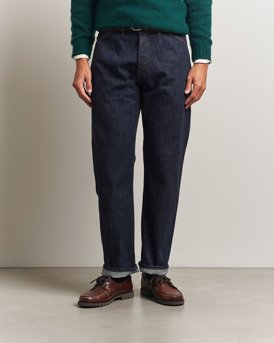 Herren | Jeans | Drake's | 5-Pocket Japanese Selvedge Jeans Indigo