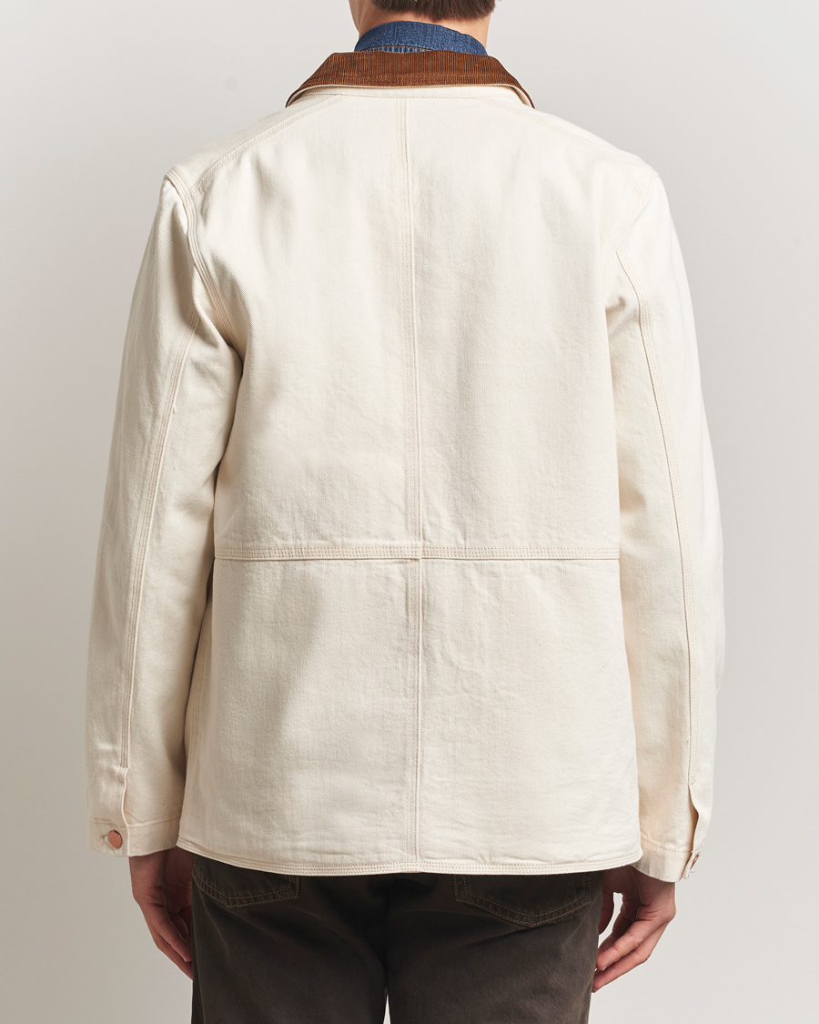 Herren | Jacken | Drake's | Denim Welder Jacket Ecru