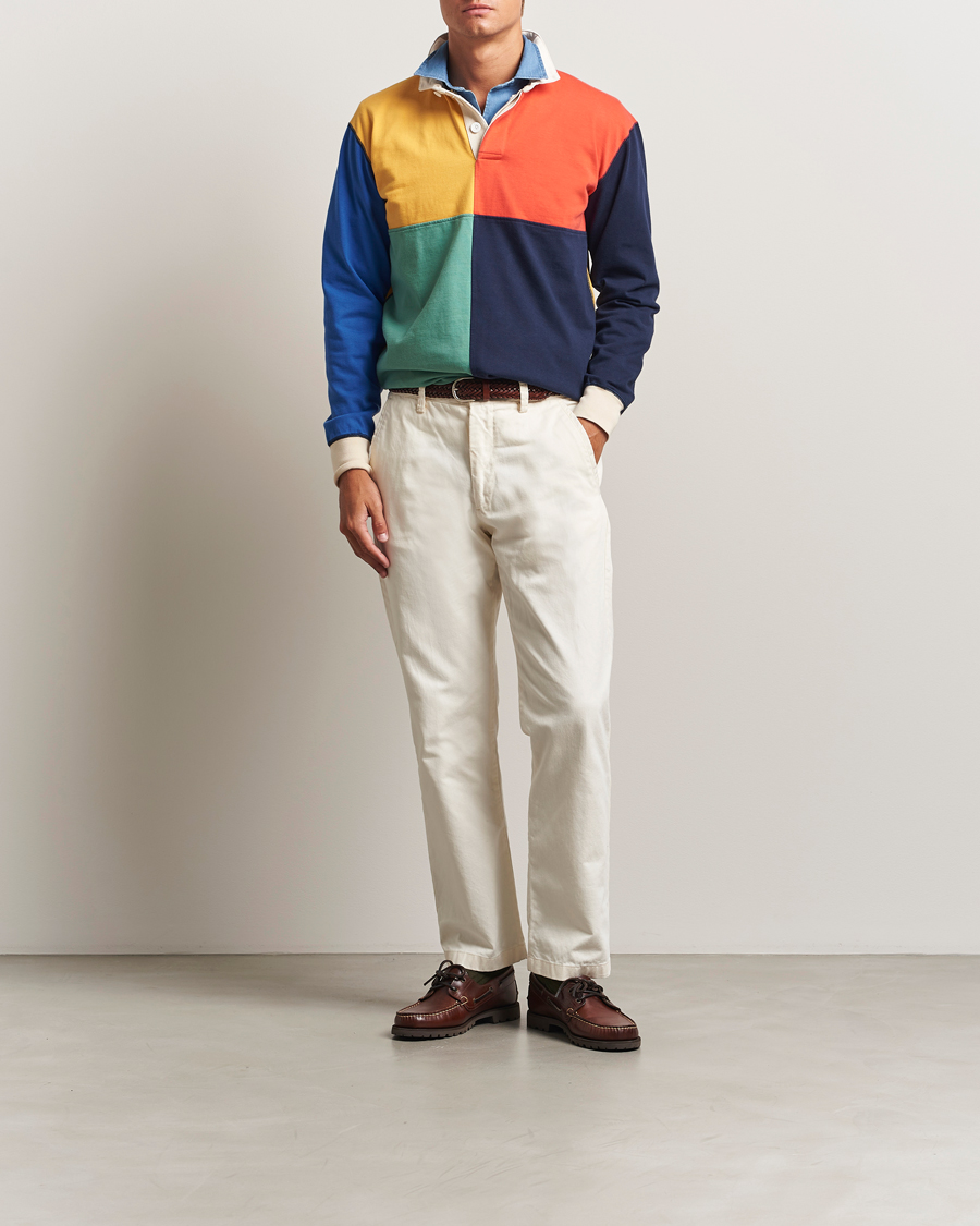 Herren | Pullover | Drake's | Paneled Rugby Shirt Multi