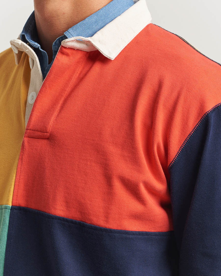 Herren | Pullover | Drake's | Paneled Rugby Shirt Multi