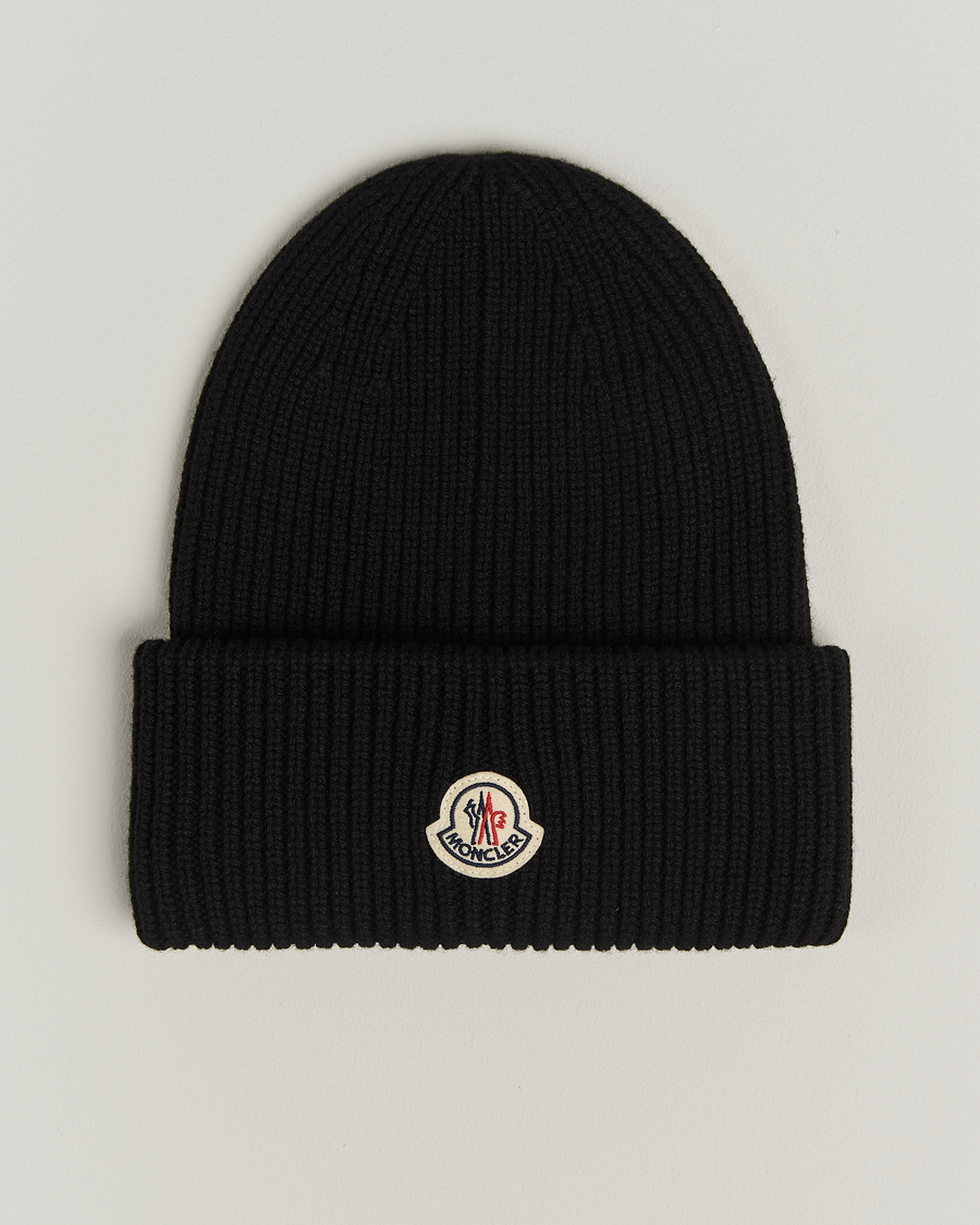 Herren | Moncler Cashmere Beanie Black | Moncler | Cashmere Beanie Black