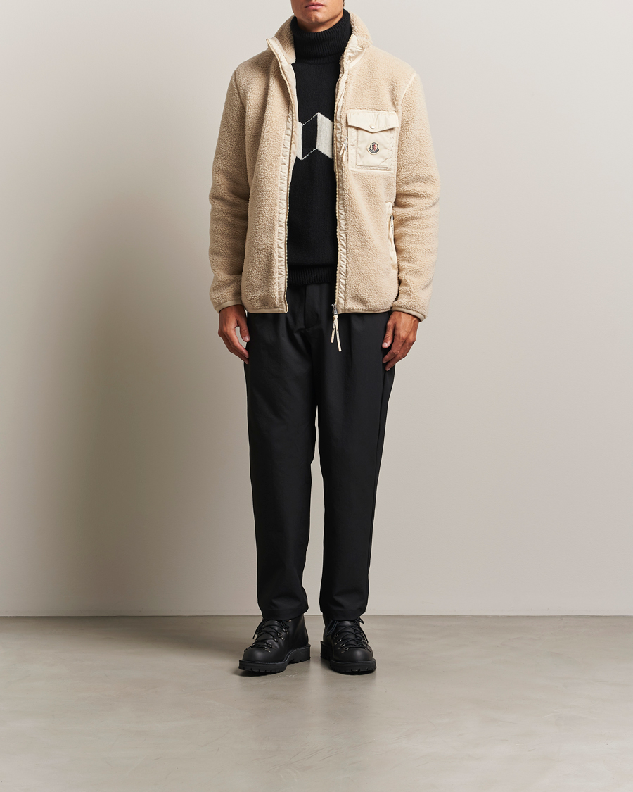 Herren | Pullover | Moncler | Hybrid Fleece Jacket Beige