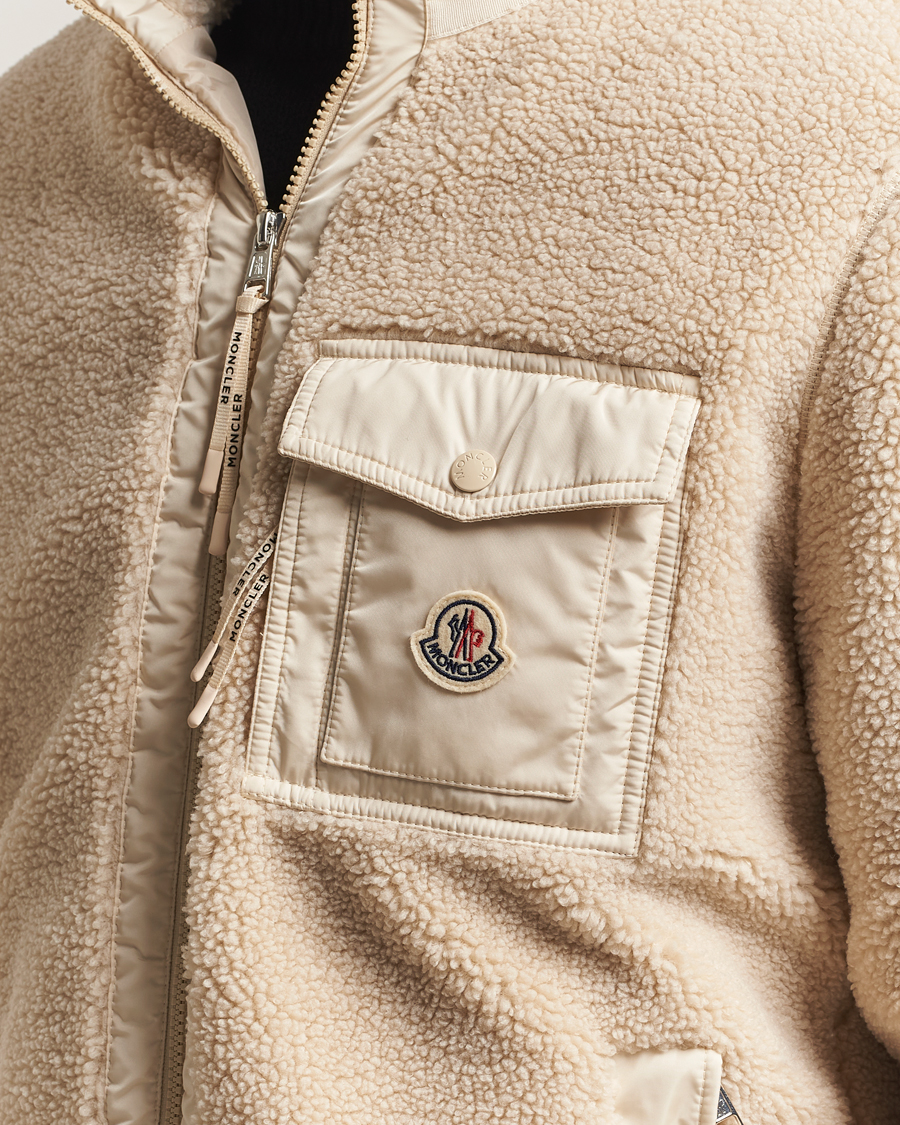 Herren | Pullover | Moncler | Hybrid Fleece Jacket Beige