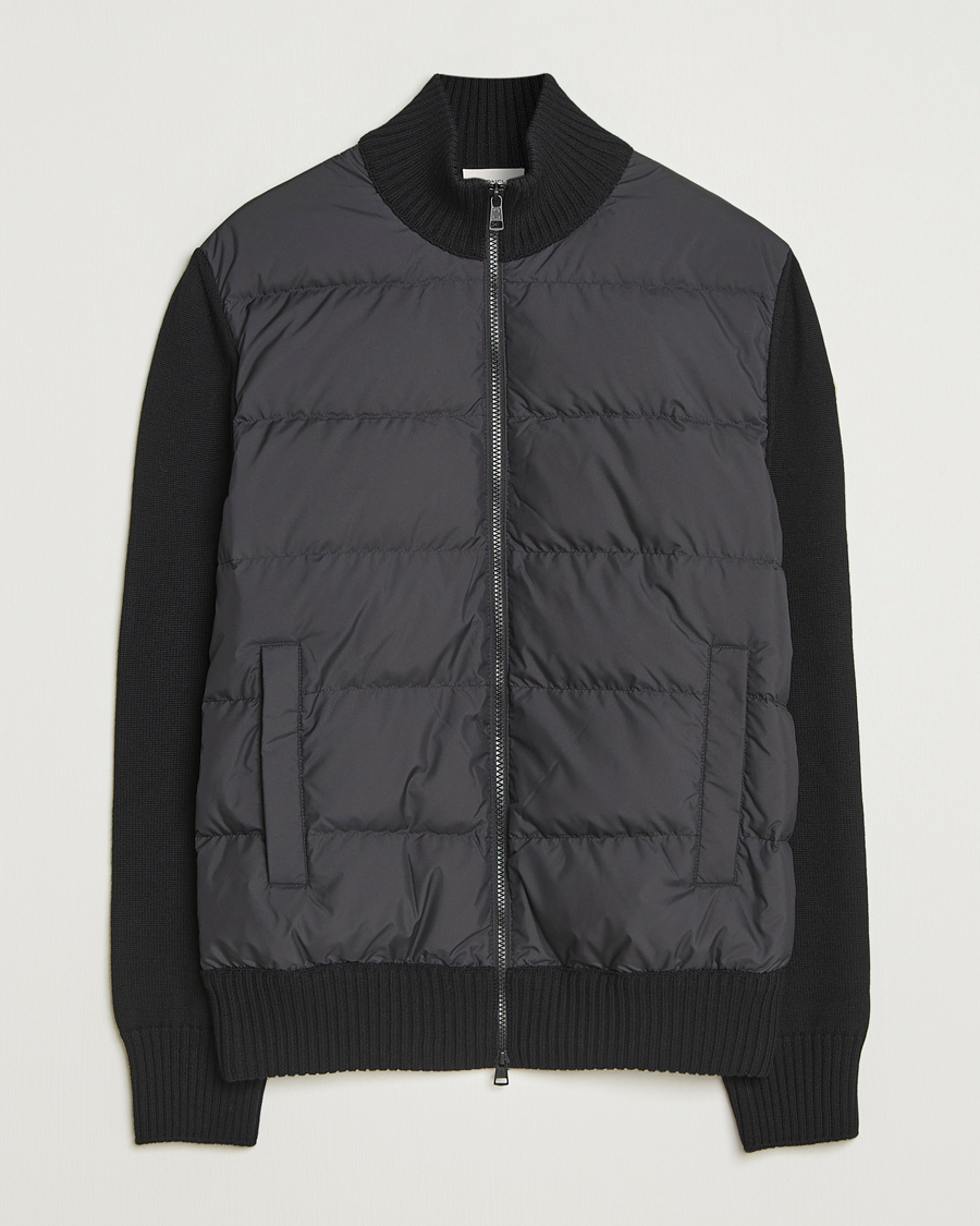 Herren | Pullover | Moncler | Padded Zip Cardigan Black