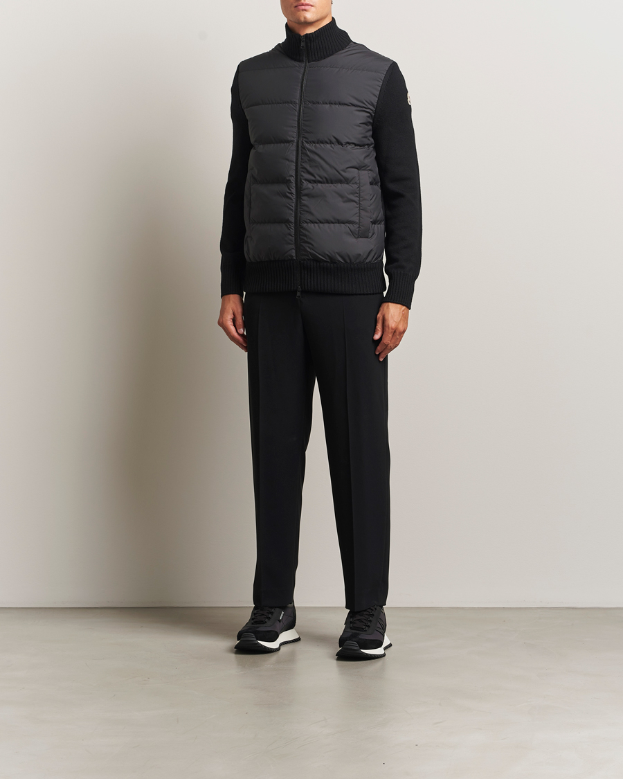 Herren | Pullover | Moncler | Padded Zip Cardigan Black