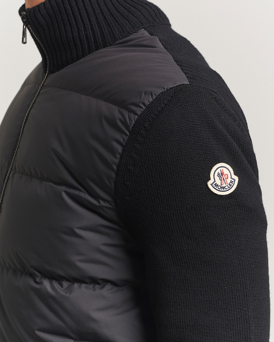 Herren | Pullover | Moncler | Padded Zip Cardigan Black