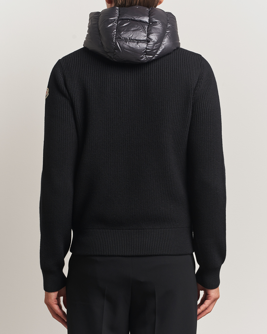 Herren | Pullover | Moncler | Padded Hooded Cardigan Black