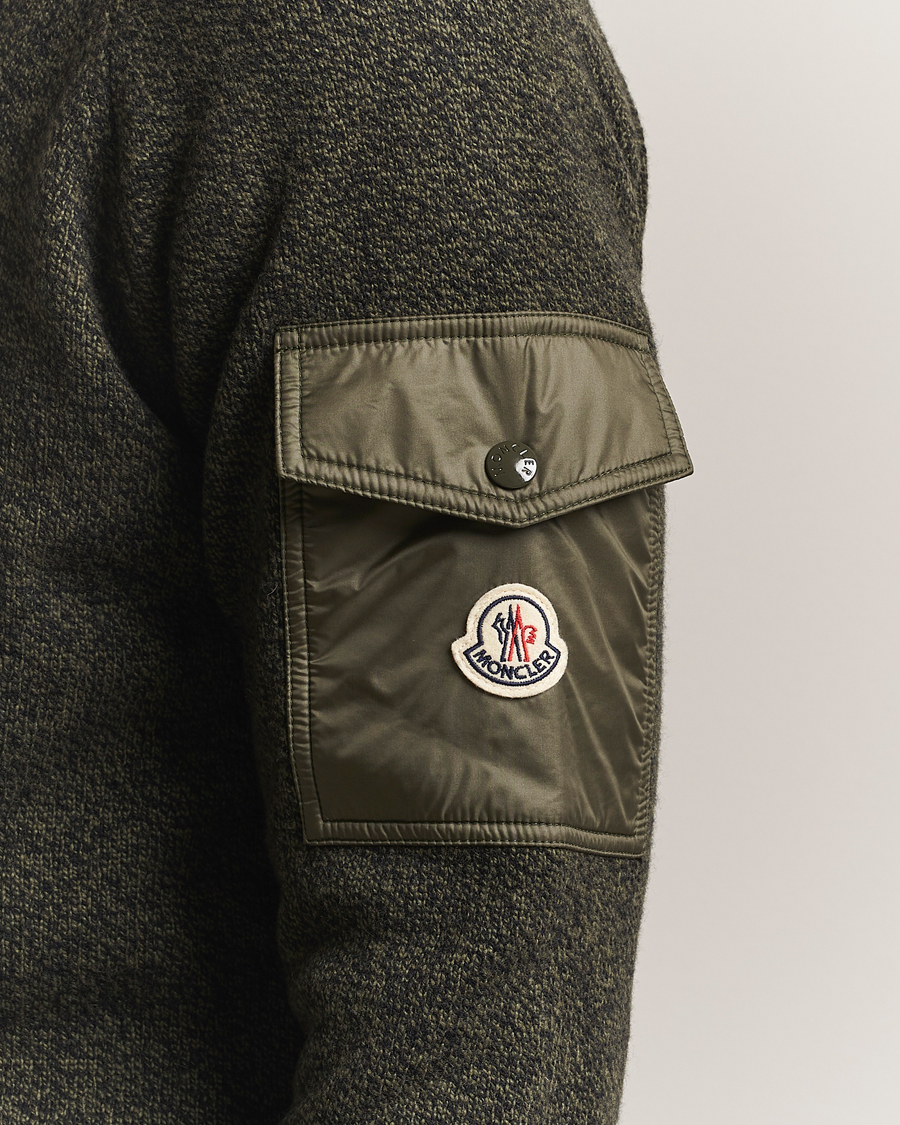 Herren | Pullover | Moncler | Wool Crew Neck Military