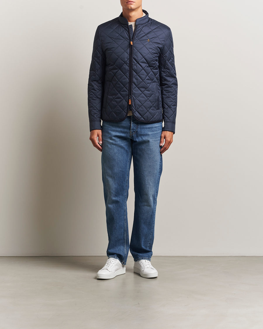 Herren | Westen | Morris | Teddy Quilted Jacket Old Blue