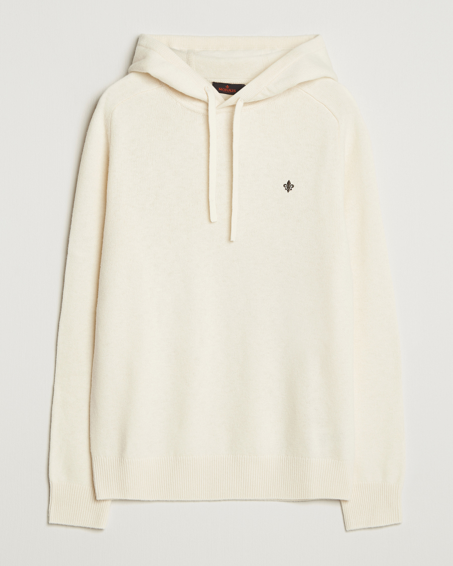 Herren | Pullover | Morris | Hertford Lambswool Hoodie Off White