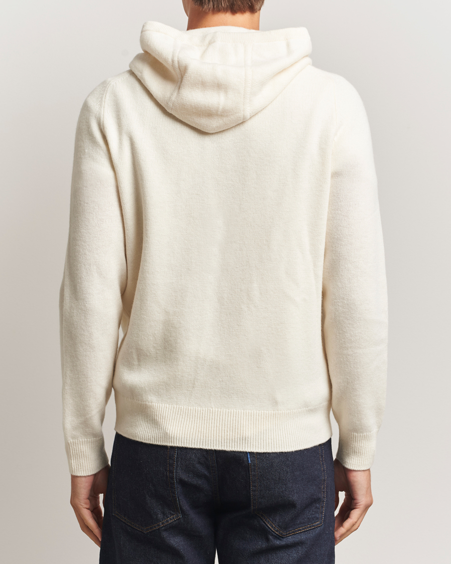 Herren | Pullover | Morris | Hertford Lambswool Hoodie Off White