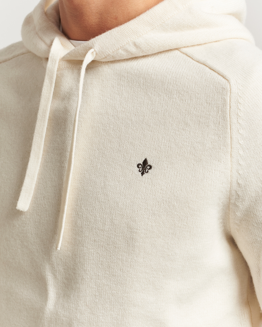 Herren | Pullover | Morris | Hertford Lambswool Hoodie Off White