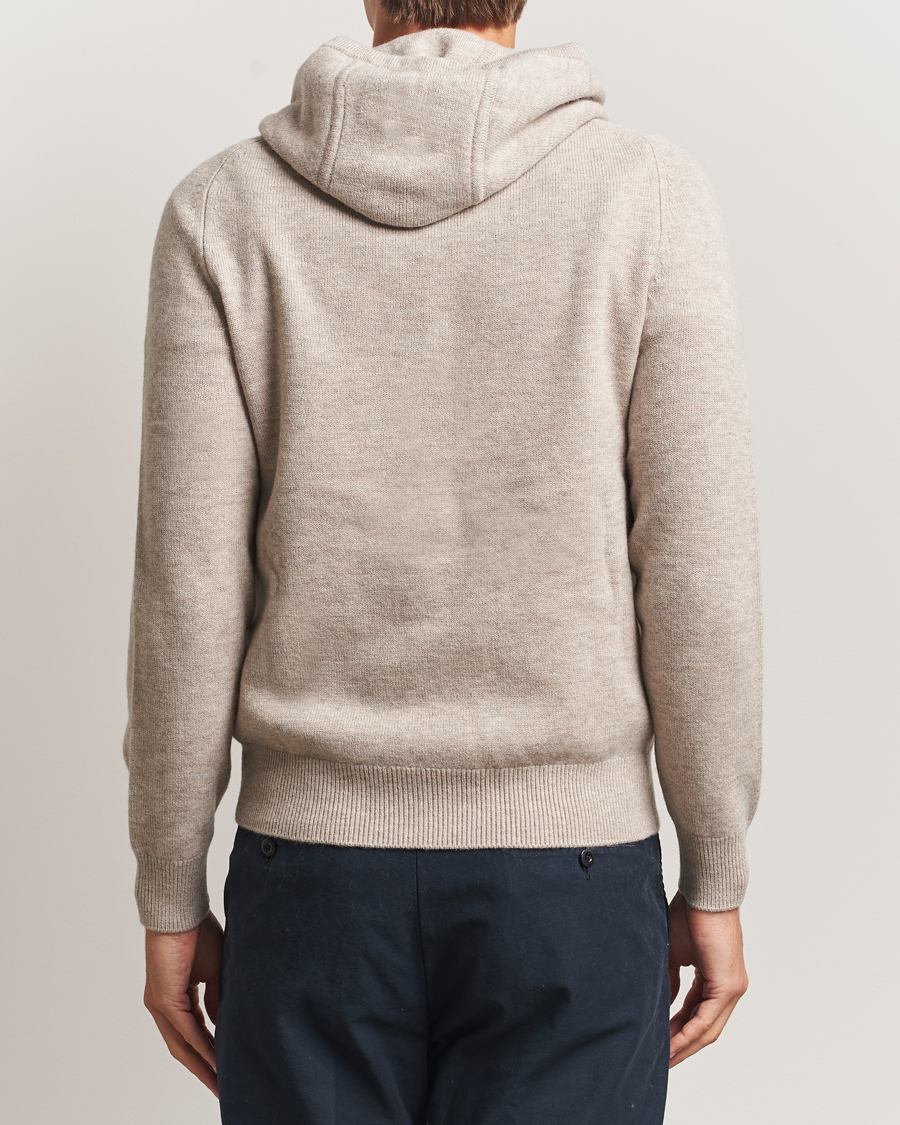 Herren | Pullover | Morris | Hertford Lambswool Hoodie Khaki