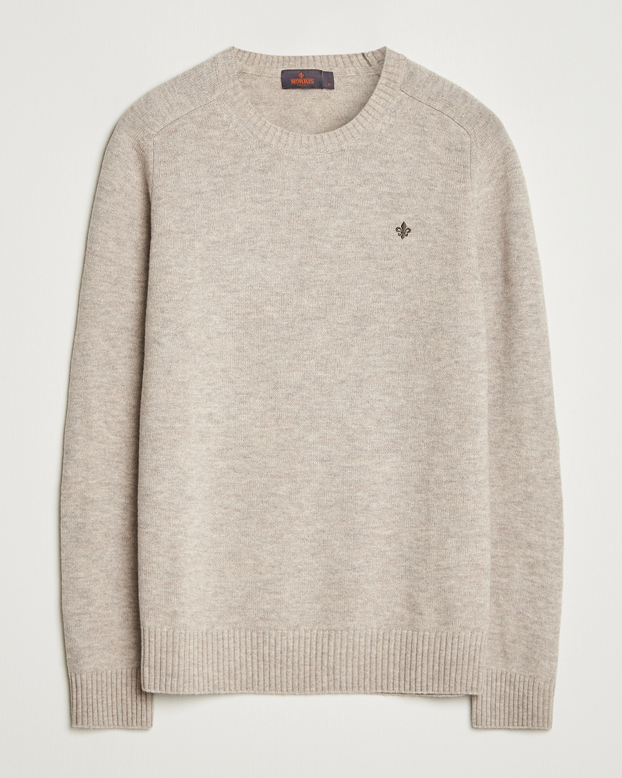 Herren | Jacken | Morris | Hertford Lambswool Merino Crew Neck Khaki