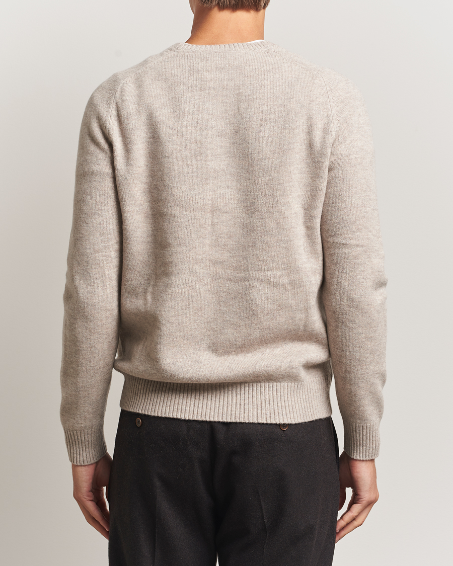Herren | Jacken | Morris | Hertford Lambswool Merino Crew Neck Khaki