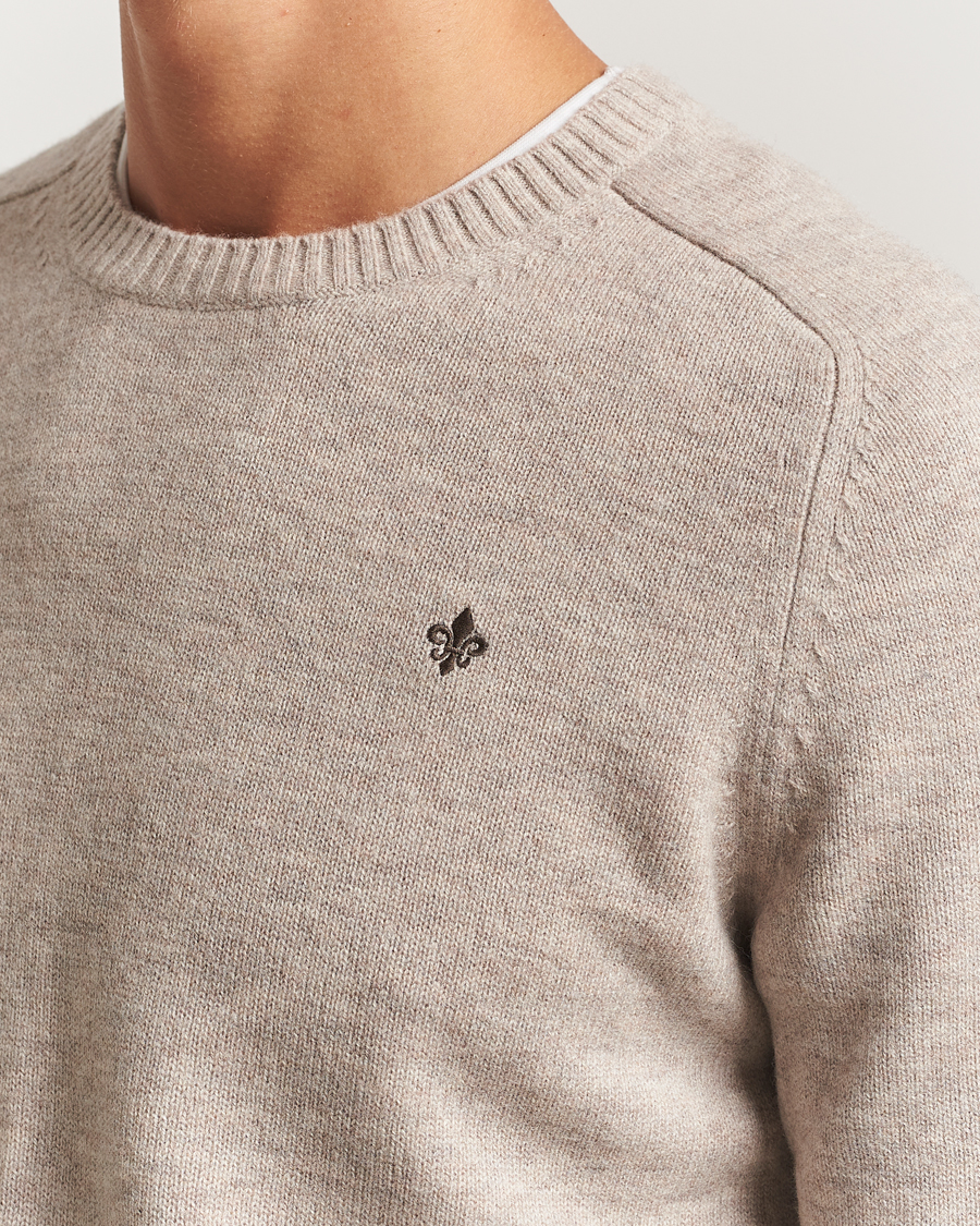Herren | Jacken | Morris | Hertford Lambswool Merino Crew Neck Khaki