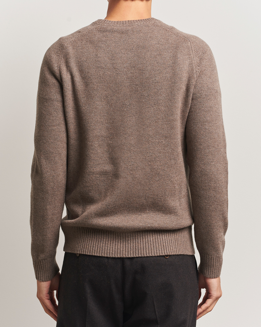 Herren | Pullover | Morris | Hertford Lambswool Merino Crew Neck Brown